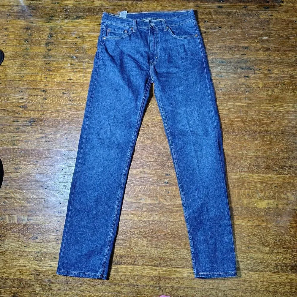 Levi's 505 Dark Blue Men's Jeans Sz 32x34/T733